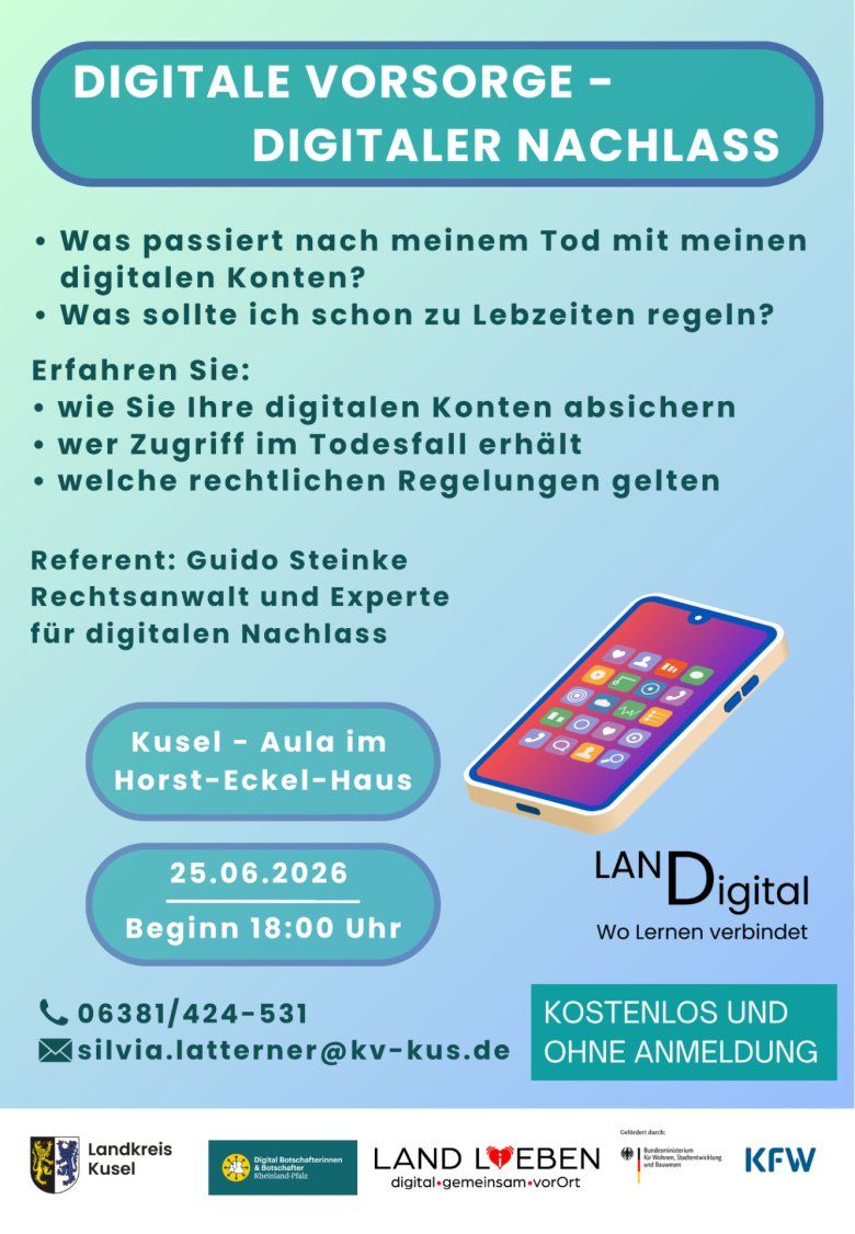 Digitale Vorsorge (135 x 195 mm) - Digitale Vorsorge - Digitaler Nachlass Digitale Vorsorge (135 x 195 mm) - Digitale Vorsorge - Digitaler Nachlass