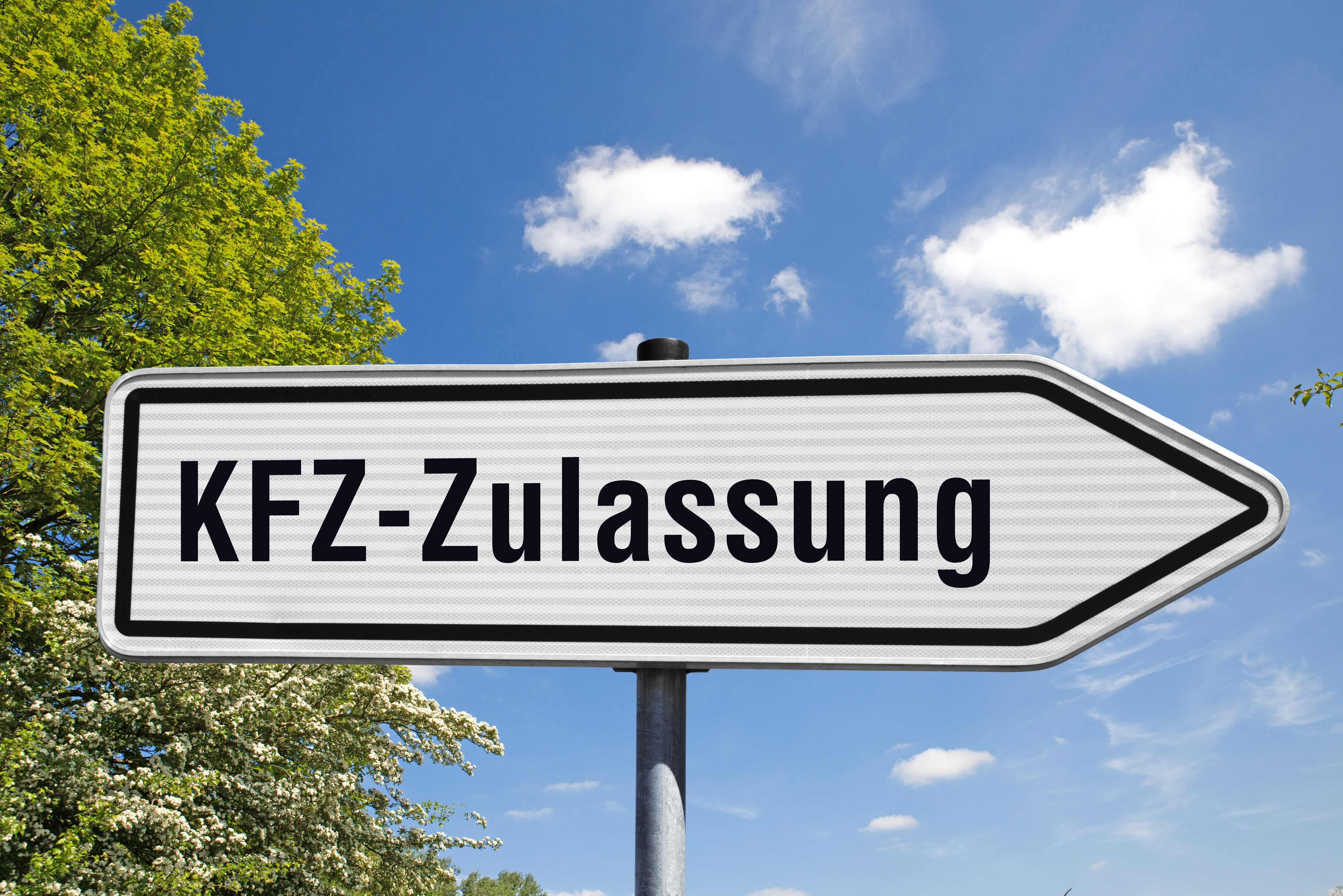 Wegweiser, KFZ-Zulassung Wegweiser, KFZ-Zulassung